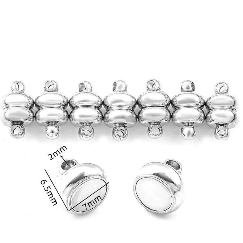 Cylindrical Magnetic Couple Bracelet & Hair Rope with DIY Buckle