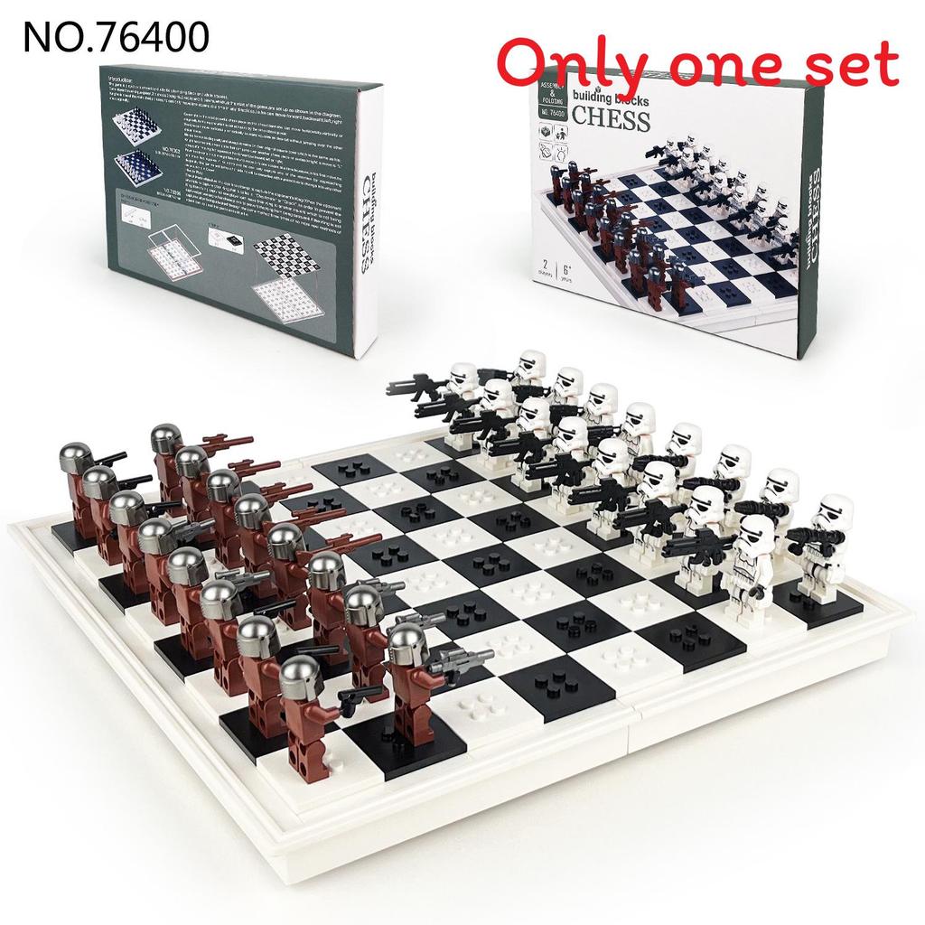 Classic Chess Building Blocks Set With Plastic For Kids And Adults