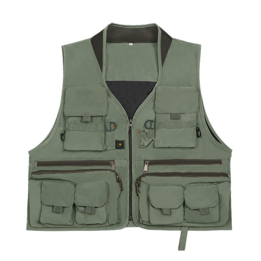 Women Men Fishing Vest With Breathable Mesh, Vest With Pockets Adjustable Size Trout Fishing Vest, Small Fishing Vest For Outdoor Fishing Hiking