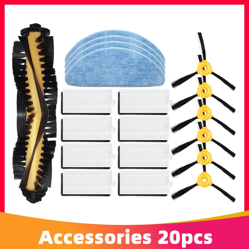 Pentru Ecovacs N79 N79S N79C DN622 Yeedi K600 K601G K700 Piese de schimb Accesorii Perie laterală principală Filtru Hepa Mop cârpă cârpă