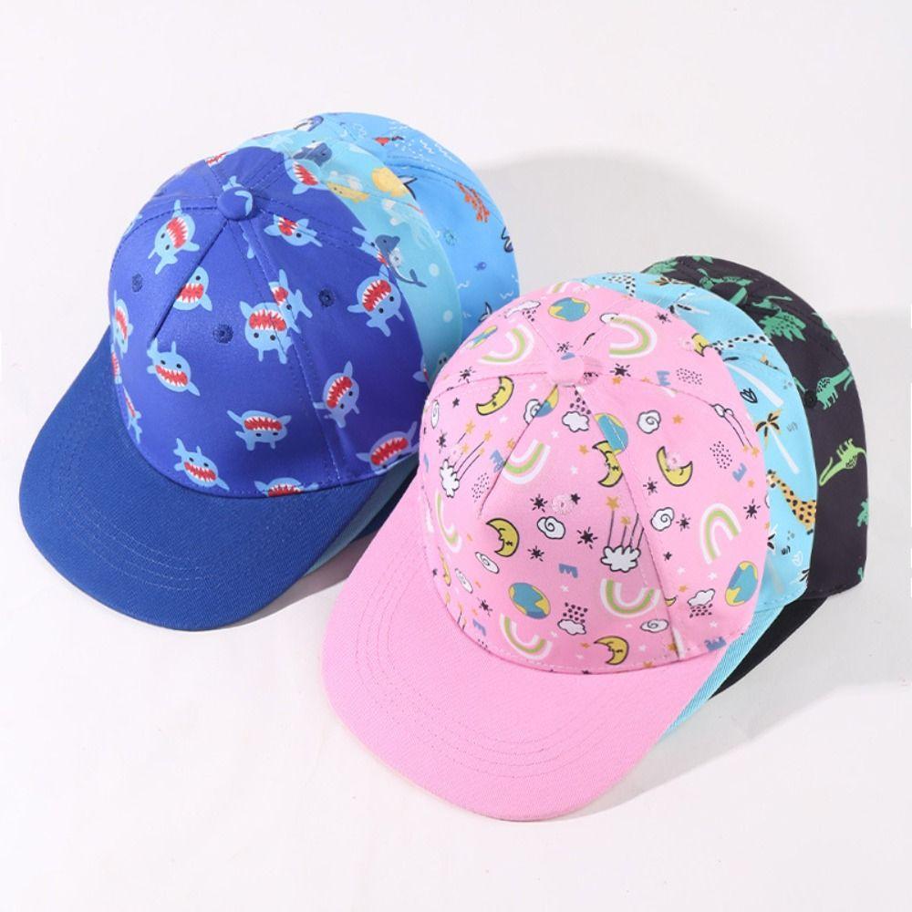 

Breathable Bucket Caps Cute Cartoon Print Sun Cap Fashion Sunscreen Hat