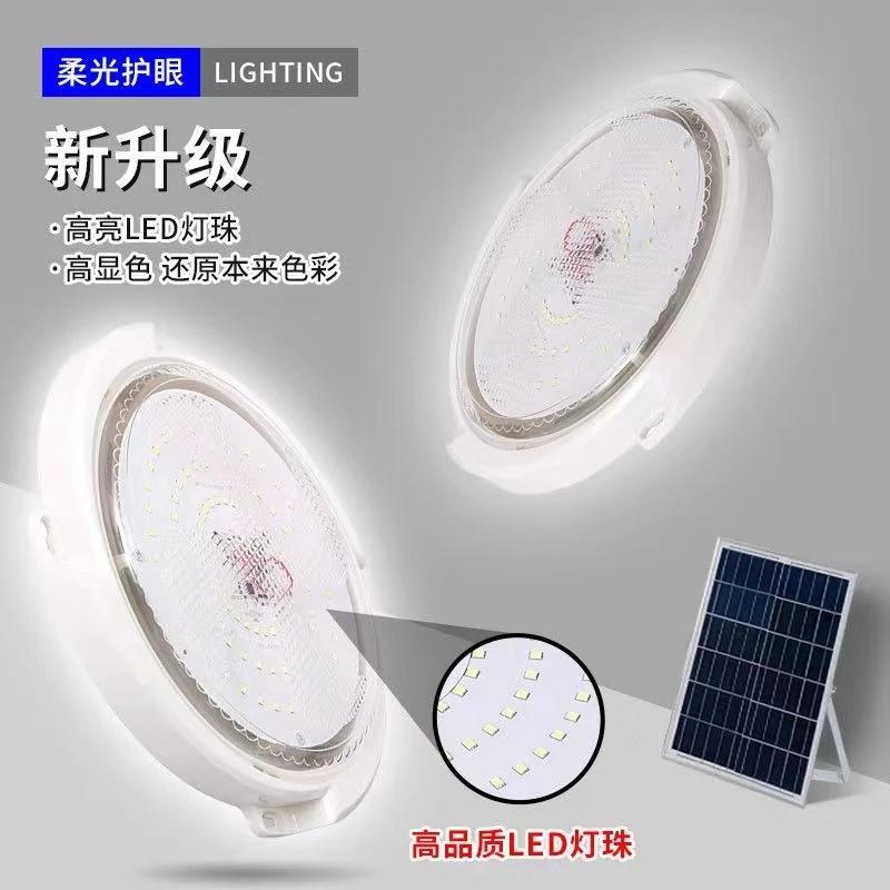 500/60W LED Solarna Lampa Sufitowa Lampa Wisząca Zewnętrzna Wewnętrzna Lampa Solarna z Linią Światło Korytarzowe do Dekoracji Ogrodu