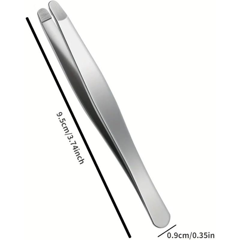 Professional Beauty Tool for Facial Hair Manicure Tool Flat Opening Ouriner Eyebrow Tweezers Stainless Steel Eyebrow Forceps
