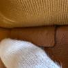 Excellent CELINE Shoulder Bag Logo Chain Clutch Bag off white Triomphe canvas Used