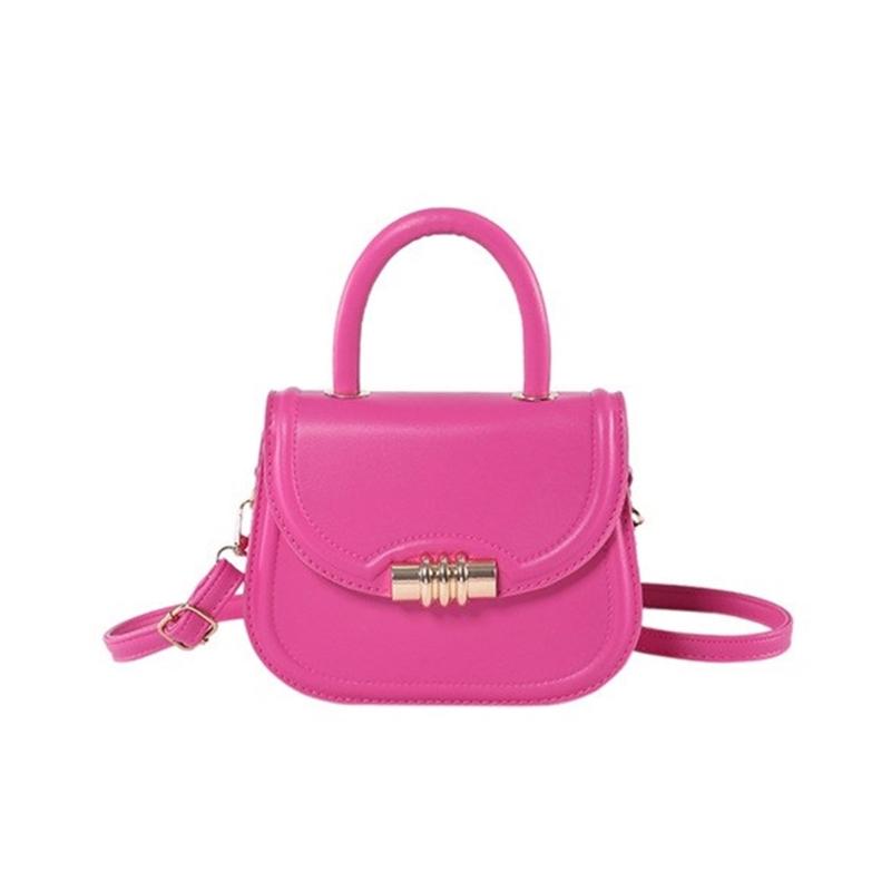

Элегантная женская сумка через плечо из ПУ-кожи, сумка на плечо, идеально подходит для повседневного использования и повседневных случаев горячий розовый