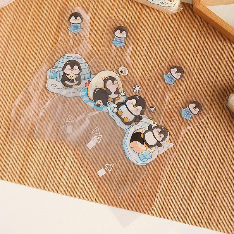 50PCS Cartoon Penguin Triangle Rice Ball Packing Bag Seaweed Sushi Mould Bag Sushi Bento Accessories Seaweed Rice Ball Sushi Bag