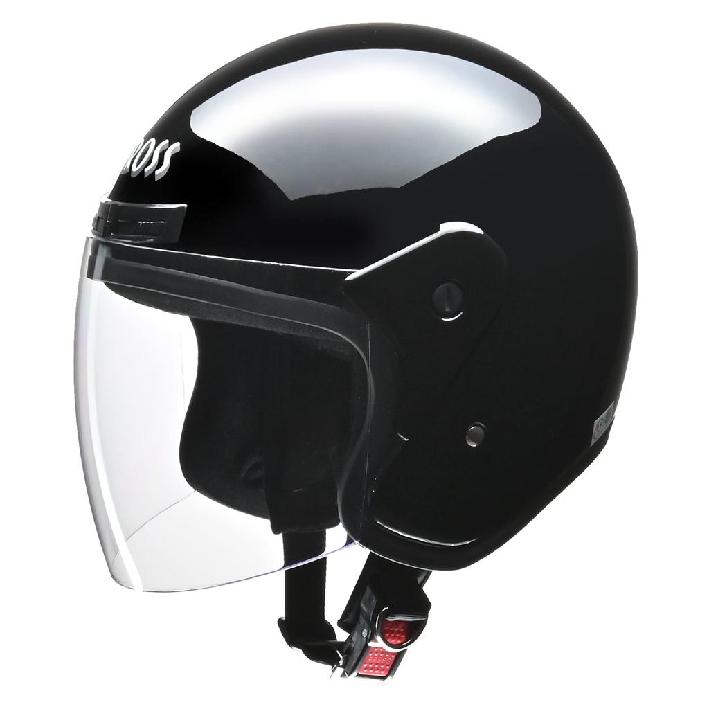 LEAD Jet Cross Motorcycle Helmet, Black, CR-720