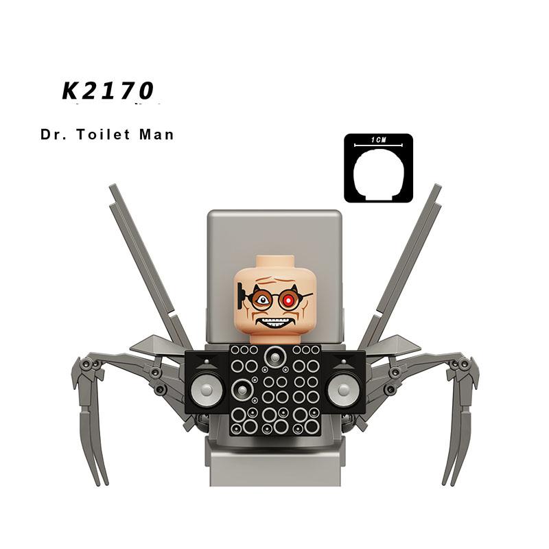Skibidi Toalett Anime Rajzfilm Kockák Speakerman TV Ember Operatőr Akció MOC Toalett Ember vs Monitor Építőkockák A Hang