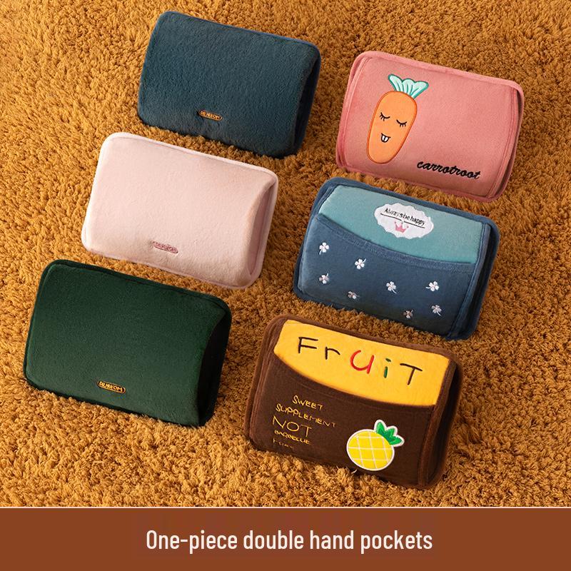 Перезаряжаемая электрическая грелка с вышивкой - Взрывозащищенная грелка для рук и теплое одеяло для младенцев и домашних животных