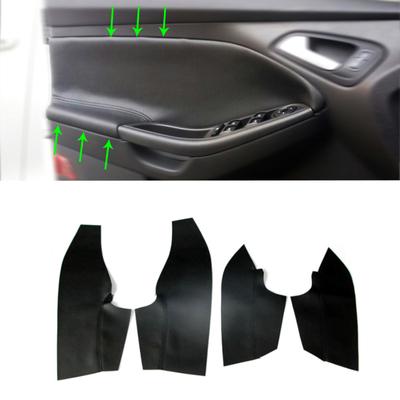 Capa Macia de Couro Microfibra para Painel de Porta para Ford Focus 2014 2015 2016 2017 2018 Carro Interior Painel de Porta Apoio de Braço Capa Pele Acabamento
