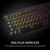 CORSAIR K65 Plus Wireless RGB Mechanical Gaming Keyboard Lubricated MLX Fusion Tactile Switches Sound Damping PBT Keycaps QWERTY NA Black 75% Hot-Swap
