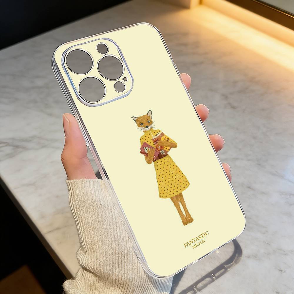 F-Fantastisch Herr F-Fuchs Handyhülle für iPhone 17 16 15 14 13 12 11 Mini Pro Max Plus Transparente Hülle