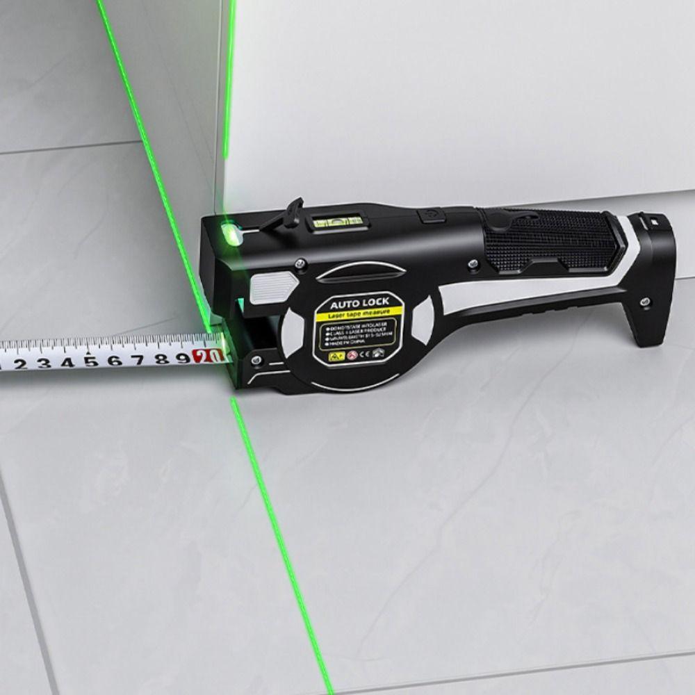 Rechargeable Laser Tape Measure Sturdy Construction Laser Rangefinder  For Builder