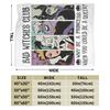 Villains Bad Witches Club Coperta Copriletto Pile Corallo Regina Cattiva Ursula Malefica Coperte Morbide Ultra Morbide Tappeto per Divano Pezzo