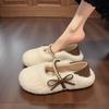 Xiaoxiangfeng Wears Fluffy Shoes Outside Women's 2025 New Autumn and Winter Plush Warm Cotton Shoes with One Foot Plush Doudou Shoes
