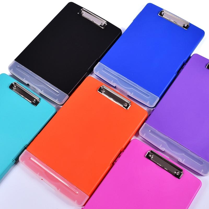 Dosar de fișiere multifuncțional cu clipboard și cutie de papetărie Cutie portabilă de organizare a fișierelor pentru școala de elevi și profesori