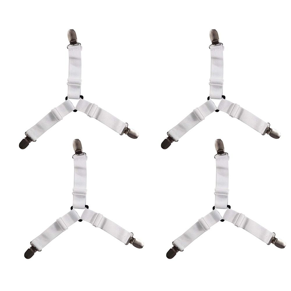 

4 шт. нейлоновая простынь зажим восточная лента треугольная эластичная пряжка новый матрас антискользящие зажимы диван белый