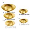 Zinc Zinc Alloy Gold Ingot Solid Desktop Ornaments Vivid Treasure Bowl Ornament  Living Room