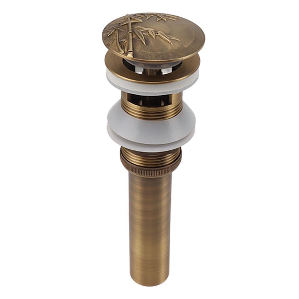 Quick Drainage Sink Drain Brass Material Sink Drain Stopper Vintage Drain Stopper  Bathroom