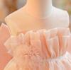 Girls' Princess Puffy Gauze Layered Cake Dress - Flower Girl/Birthday Party Outfit