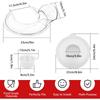 Pouring Shield and Mixers Bowl Covers Fits KitchenAid 4.5-5Qt Tilt-Head Stand Mixers Secure Splatter Guard Lids 3