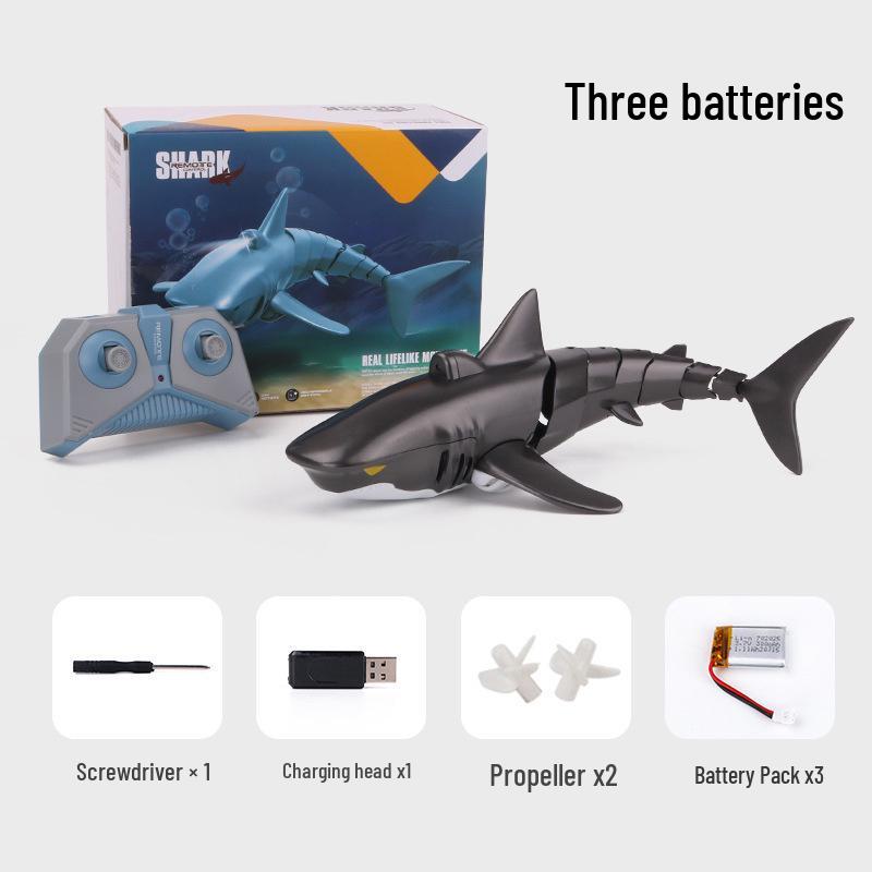2.4G Remote Control Electric Shark Toy - Wireless Charging Water Toy for Kids