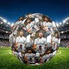 Real Madrid Print Size 5 Soccer Ball, PU Wear Resistant Football for Match Training and Daily Practice, Birthday Gift for Soccer Fans