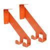 2PCS Chainsaw Stainless Steel Wall Mount Heavy Duty Chainsaw Hold Garage Storage for Home Workshop Orange