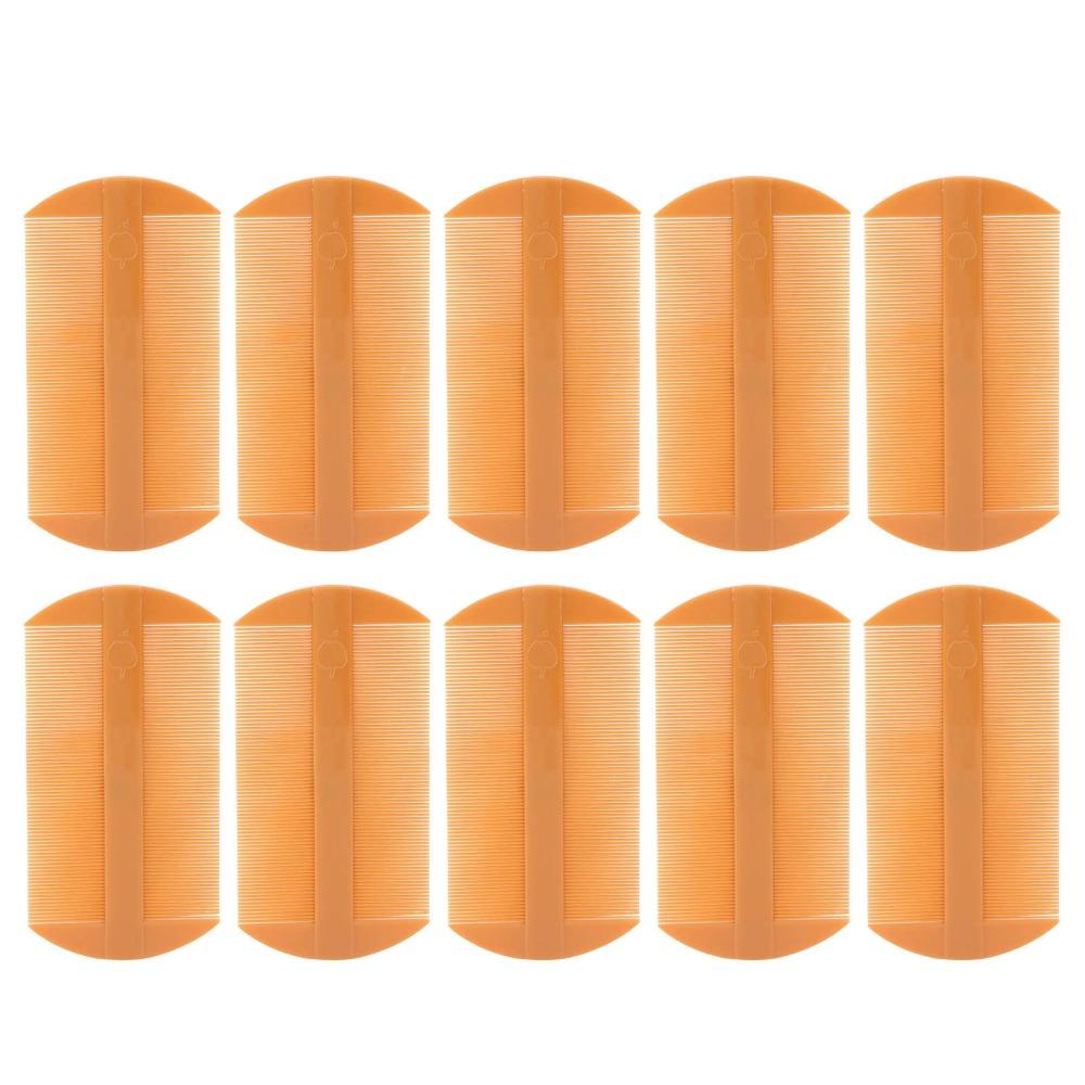 10pcs Double Sided Lice Comb Fine Toothed Reusable Fine Tooth Comb Plastic Professional Dandruff Comb Hair Grooming