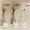 Bathroom Shower Set Multifunctional Practical Four Outlets Adjustable Water Pressure Temperature Setting Bathroom Accessory