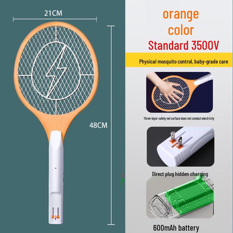 Rechargeable Electric Mosquito Swatter with Lithium Battery Mosquito Repellent - Fly Killer and Mosquito Killer.