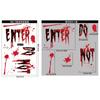 Halloween Shopping Mall Window Ghost Horror Sticker Explosion Halloween Party Decoration Blood Handprint Static Sticker