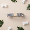 Engraved Metal Buckle Collar Soft Feel Velvet Pet Collar Pet Accessory Long-Lasting Engraveable for Walking