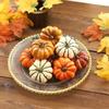 9pcs Random Mixed Mini Artificial Halloween Thanksgiving Pumpkin Decor Simulation Vegetable DIY Craft Home Party Decoration Prop