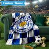 Custom Name Leicester Football Club Blanket Lightweight Ideal Bedding Blanket Perfect for Travel, Camping, Living Rooms, Sofas, Christmas Gift