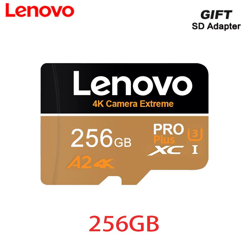 Lenovo High-Speed Micro TF SD Card 512GB Support 4K Ultra HD 128GB 64GB Flash Memory Card for 360° Video Cameras Car Accessories