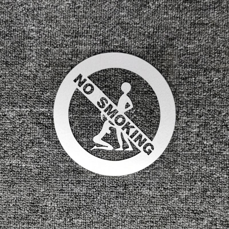 Car Stickers No Smoking Funny Reflective Decoration For Corolla Fuel Tank Cap Auto Windshield Trunk Bumper Motorcycles