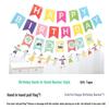 Baby's First Birthday & Full Moon Celebration Decoration Set: Banner, Balloons, and Wall Ornaments