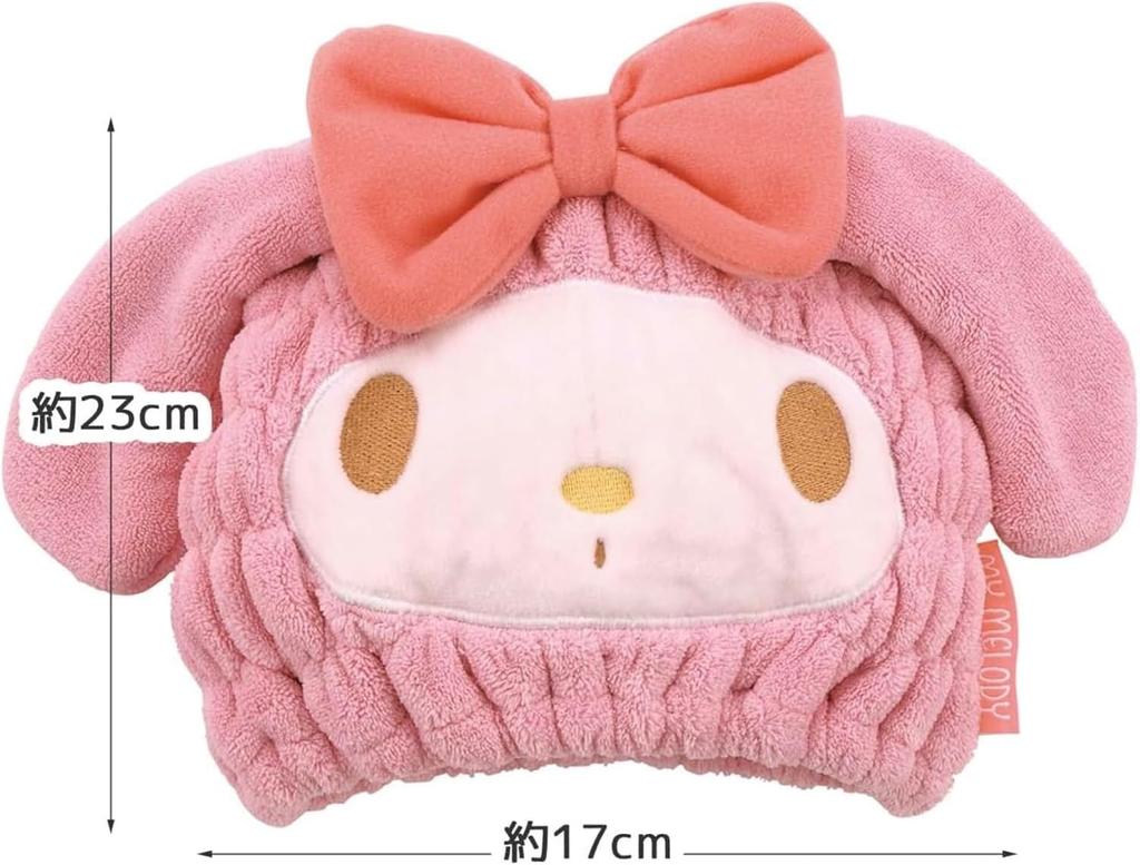 Skater My Melody Water-Absorbing Quick-Drying Hair Dryer Towel Cap TOC11-A