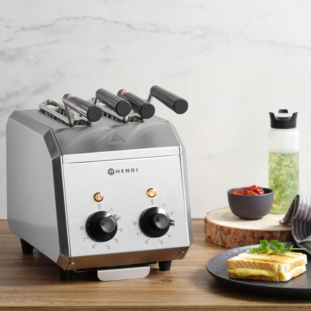 Double Sandwich Toaster With Timer - Hendi 261163