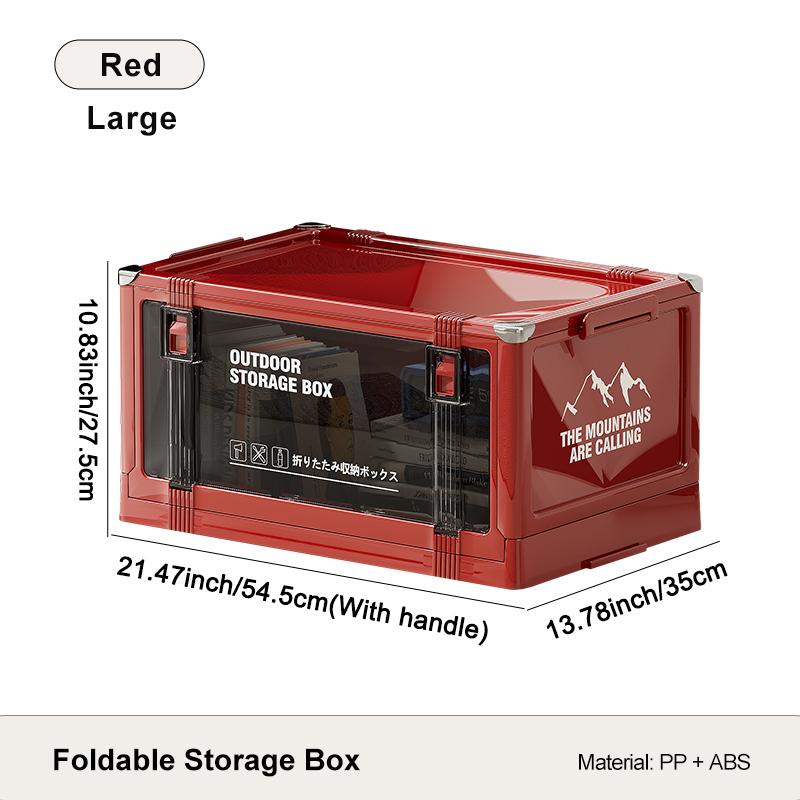

UFORU Portable camping foldable storage box, a covered and waterproof storage box for food and outdoor camping supplies