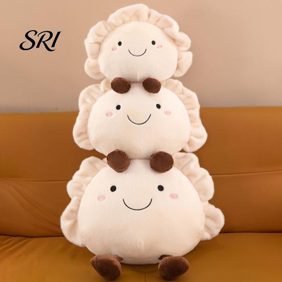 Cartoon Dumpling Pluche Kussen Zacht Gevuld Voedsel Speelgoed voor Bank Bed Auto Schattig Kussen Gezellige Rugsteun Woonkamer Slaapkamer Pluche