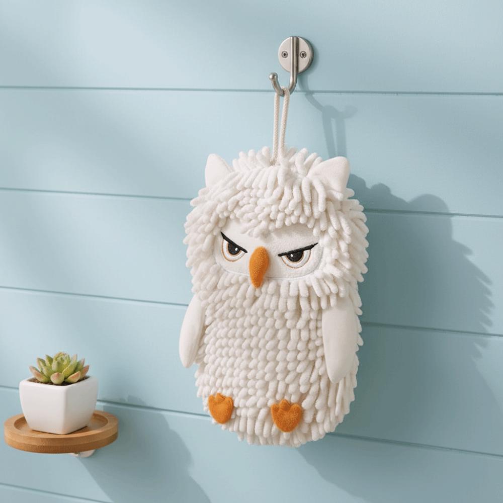Cartoon Absorbent Hand Towel Soft Hanging Hand Towel Creative Animal Hand Towel  Restaurant