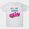 Asian Size Men Black Print T-shirt Get In Loser Raccoon Possum Meme No-Cut Print Cotton Tshirt