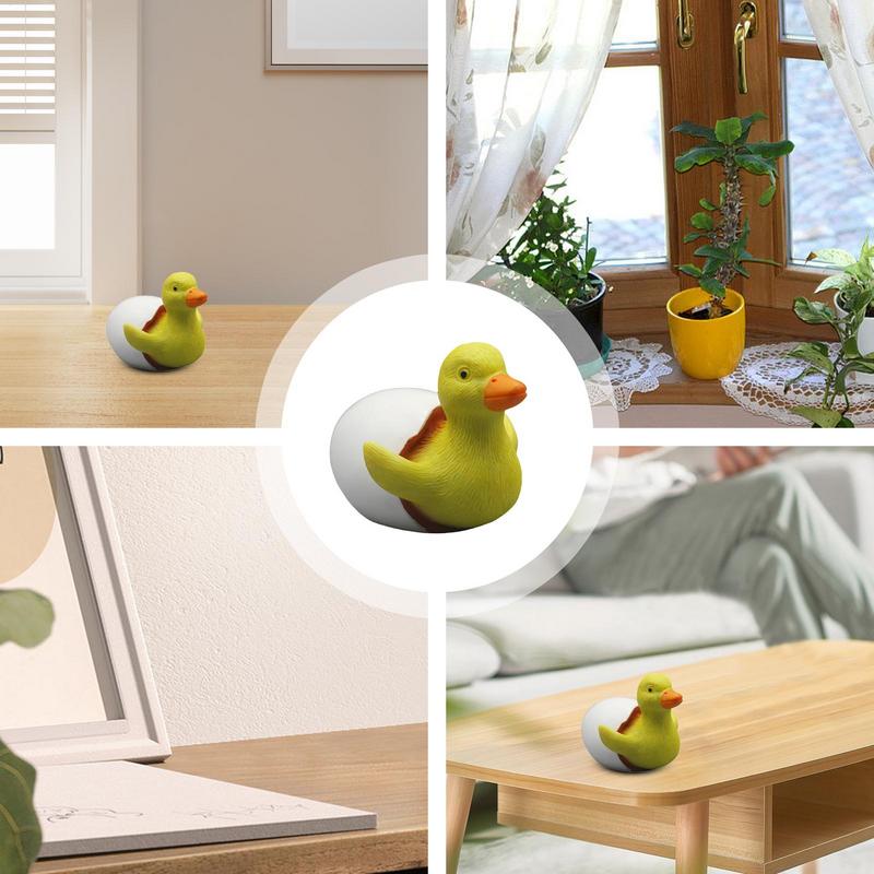 Duck Figure Little Ducks Decorative Sculpture Toys For Nursery Desk Shelves Garden Hatching Duckling Decorations Home
