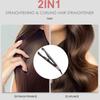 Hair Curler Straightener 2 In 1 Spiral Wave Curling Iron  Hair Straighteners