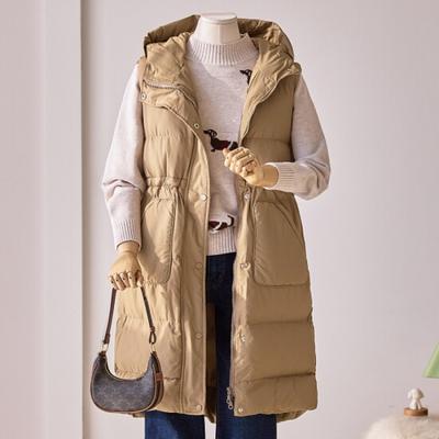 Customable Hooded Zip Up Belt Padded Vest T2512pv601d