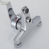 Brass Modern Wall Mounted Bathtub Shower Faucet Set Single Handle Bidet Rain Shower Mixer with Ceramic Valve Core Chrome Finish