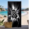 Prosop de Plajă West Ham United Football Print, Prosop Mare Moale cu Uscare Rapidă pentru Plajă Camping Piscine