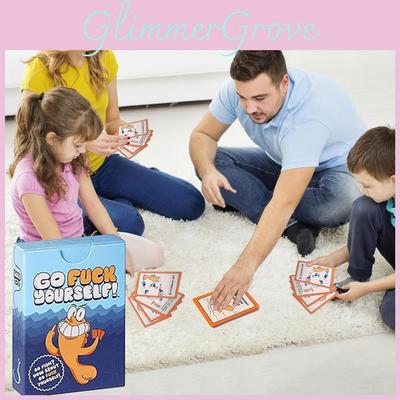 Jdi do prdele sám Emoční karta Desková hra Karty Rodinná párty Žraločí hračka Potisk